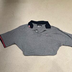 Psycho Bunny Gray and Black Polo Shirt